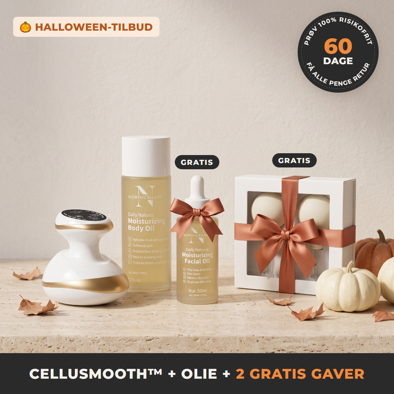 CelluSmooth Halloween-sæt med olie og 2 gratis gaver